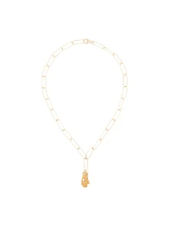 Women Alighieri 24kt Gold-plated Hand Of Protection Necklace