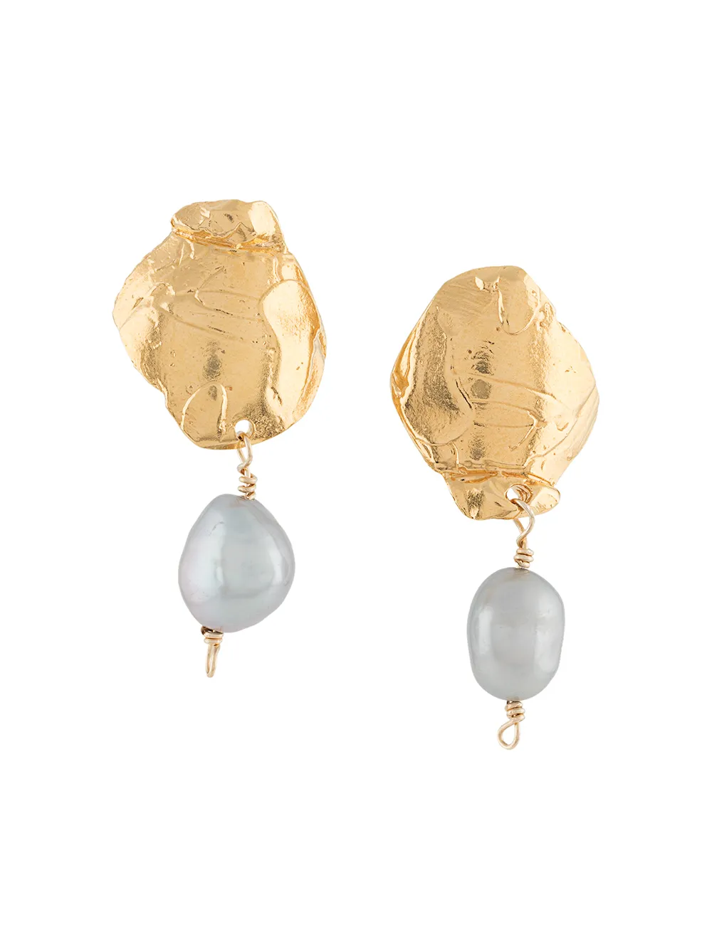 Women Alighieri Shadow And Pearl Earrings