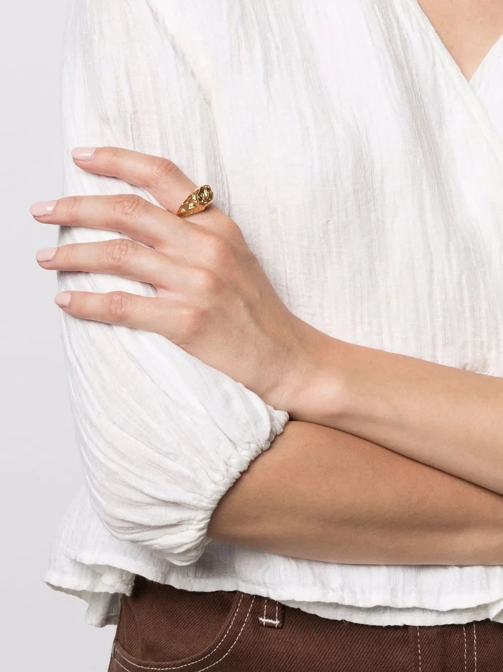 Women Alighieri Capricorn Signet Ring - Image 2