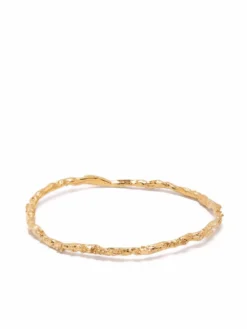 Women Alighieri Hammered Gold-tone Bangle