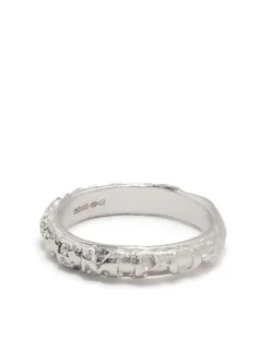 Women Alighieri Amore Embossed Sterling-silver Ring