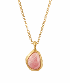 The Droplet Of Skies Rhodochrosite Necklace